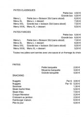 Menu Ô3D Délices & Douceurs Dieppois - Les pâtes classiques, les pâtes farcies