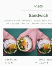 Menu Poke par passion - Sandwiches