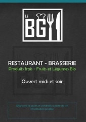 Menu Le BG - Carte et menu Le BG Bois Guillaume