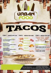 Menu Urban food - Les tacos