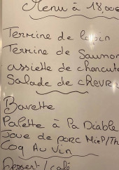 Menu Le comptoir de la poste - Le menu à 18€