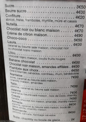 Menu Le double 6 - les crêpes