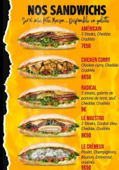 Menu Mister Cook - Les sandwichs et tacos