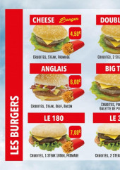 Menu Le flaubert - Les burgers