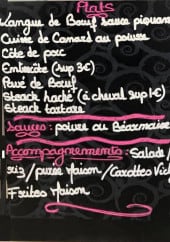 Menu Le petit forges - Exemple de menu