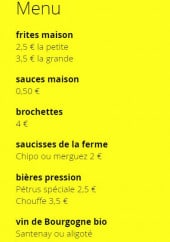 Menu Estafrites - Menus