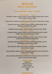 Menu Quai 246 - La carte à emporter