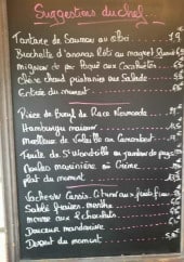 Menu Au Fils Du Temps - Les suggestions du chef