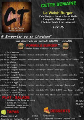 Menu Le Café du Théâtre - Les burgers, tapas et boissons,...