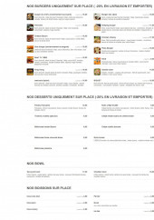 Menu La Petite Adresse - La carte