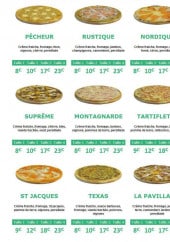 Menu Nico pizz' - Les pizzas à base crème
