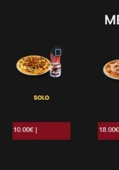Menu Pizza King - Les menus