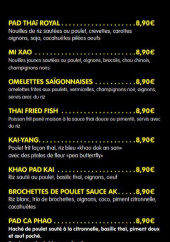 Menu Asian kitchen - Plats suite