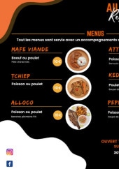 Menu Au Petit Bonheur - Les menus et boissons