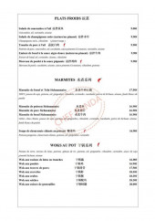 Menu Chef Panda - Les plats froids, marmites, …