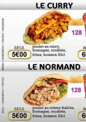 Menu No Time - curry, normand...