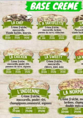 Menu Mamedov Kebab - Les pizzas base crème