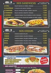 Menu Snack Del Mondo - Sandwiches, kebab, galettes,...