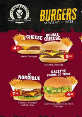 Menu Le Montvillais - Les burgers