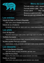 Menu Le Comptoir d'Ernest - Menus de la semaine 