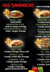 Menu Mc délice - Les sandwiches