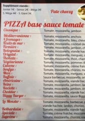 Menu Délices pizza - Pizzas base sauce tomate