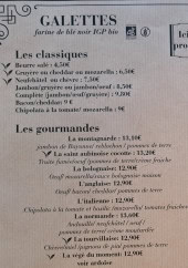 Menu Le Henri Cat - Les galettes