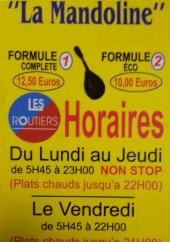 Menu La Mandoline - Les formules