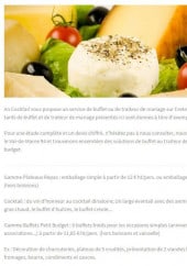 Menu An cocktail - Informations sur les menus