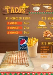 Menu Planet Burger - Tacos