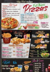 Menu King-Food - Les pizzas, menus enfants et salades,...