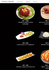 Menu Phô 2 - Les entrées coréennes