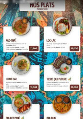 Menu Le ink - Les plats
