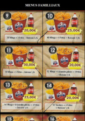 Menu CFC - Les menus familiaux