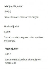 Menu Diffa pizza - Les pizzas