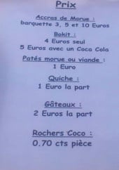 Menu Les délices de patho - Le menu à la carte