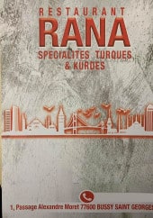 Menu Rana - Carte et menu Rana Bussy Saint Georges
