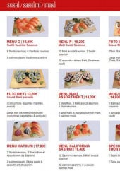 Menu Sushi Yama - Les sushis, sashimis et makis
