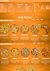 Menu Dream's Pizza - Menus et pizzas