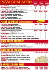Menu Hot Pizza 77 - Les pizzas chaussons