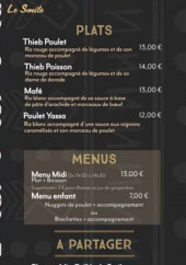Menu Le Smile - Les plats, menus et à partager