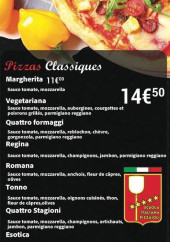 Menu Beezza - Les pizzas classiques