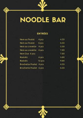 Menu Bar Royal - Les entrées