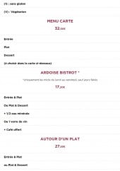 Menu Le boeuf à la mode - Les menus