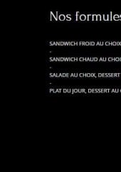 Menu Maison Bernot - Formules déjeuners