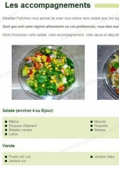 Menu Saladbar Fraîcheur - Les accompagnements 