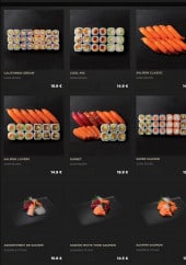 Menu Sushi Shop - Les plats