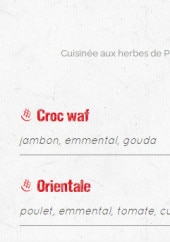 Menu Waffle factory - La lunchwaf