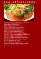 Menu Rosso Caffé - Les salades