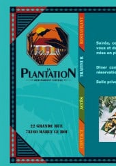 Menu La Plantation - Le service traiteur